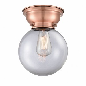 Beacon - 1 Light Flush Mount In Industrial Style-9.15 Inches Tall and 8 Inches Wide - 1 of 1