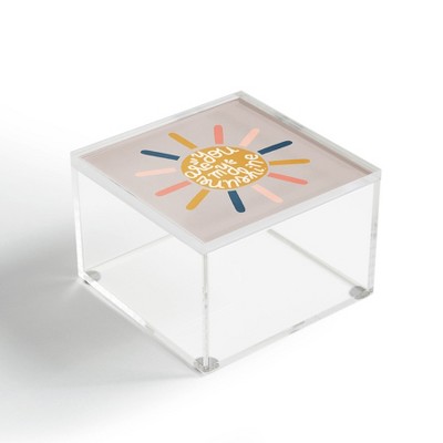 Hello Twiggs You Are My Sunny Sunshine 4" x 4" Acrylic Box - Deny Designs