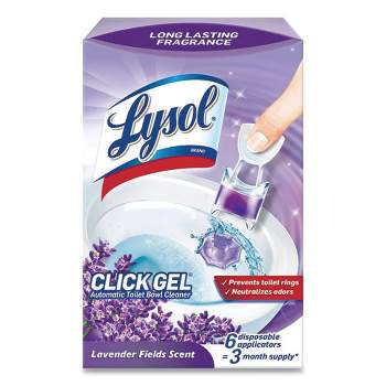 LYSOL Brand Click Gel Automatic Toilet Bowl Cleaner, Lavender Fields, 6/Box, 4 Boxes/Carton