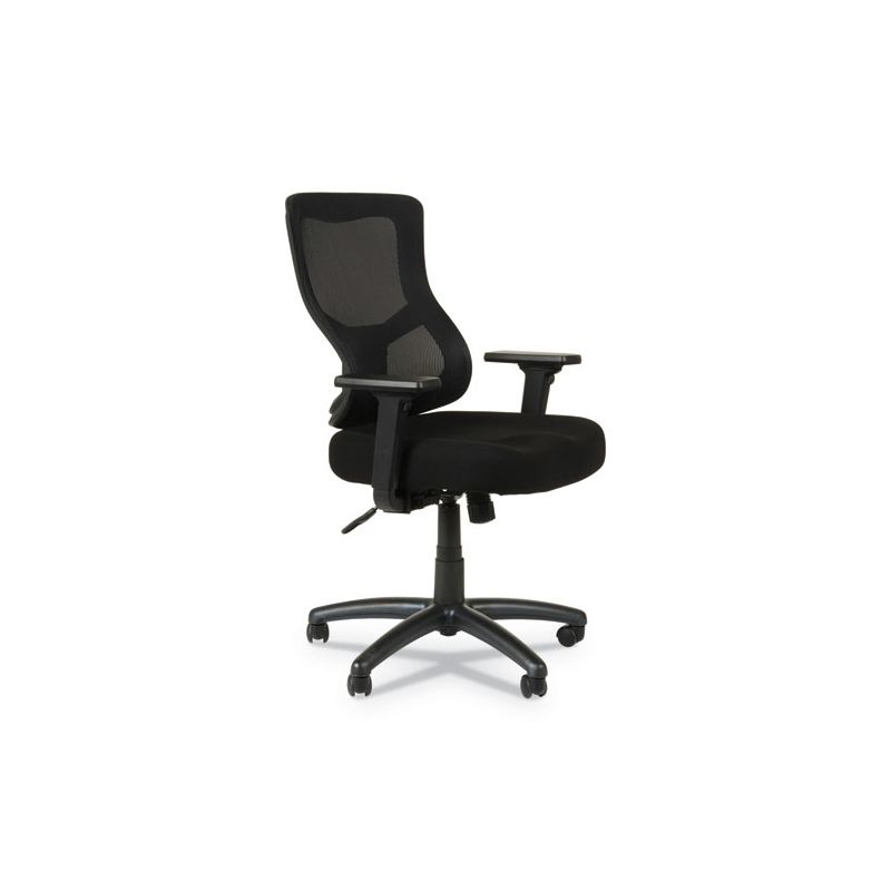 Alera Alera Elusion II Series Mesh Mid-Back Swivel/Tilt Chair, Adjustable Arms, Supports 275lb, 17.51" to 21.06" Seat Height, Black, 2 of 8