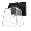 Elegant Lighting Kacey 1 light Black and Clear Bath Sconce - 3 of 4