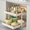 Carbon Steel Kitchen Retractable Storage Rack Punch-Free Drawer-Style Cabinet Dishes And Spice Pull-Out Basket - 4 of 4