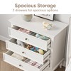 Heynemo Dresser for Bedroom, Modern 3 Drawer Dresser with Solid Wood Legs and Painted Finish, Ideal for Living Room, Nursery, Hallway - 4 of 4