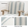 Rinaldo Farmhouse Style Armchair with Romantic Stripes Armchair for Living Room, Lounge, Bedroom  | ARTFUL LIVING DESIGN - 3 of 4
