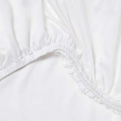 Threshold 320TC Satin 4-Piece Sheet Set Cooling Soft TENCEL Lyocell