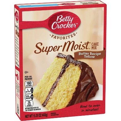 Betty Crocker SuperMoist Cake Mix-Butter Recipe Yellow - 15.25oz