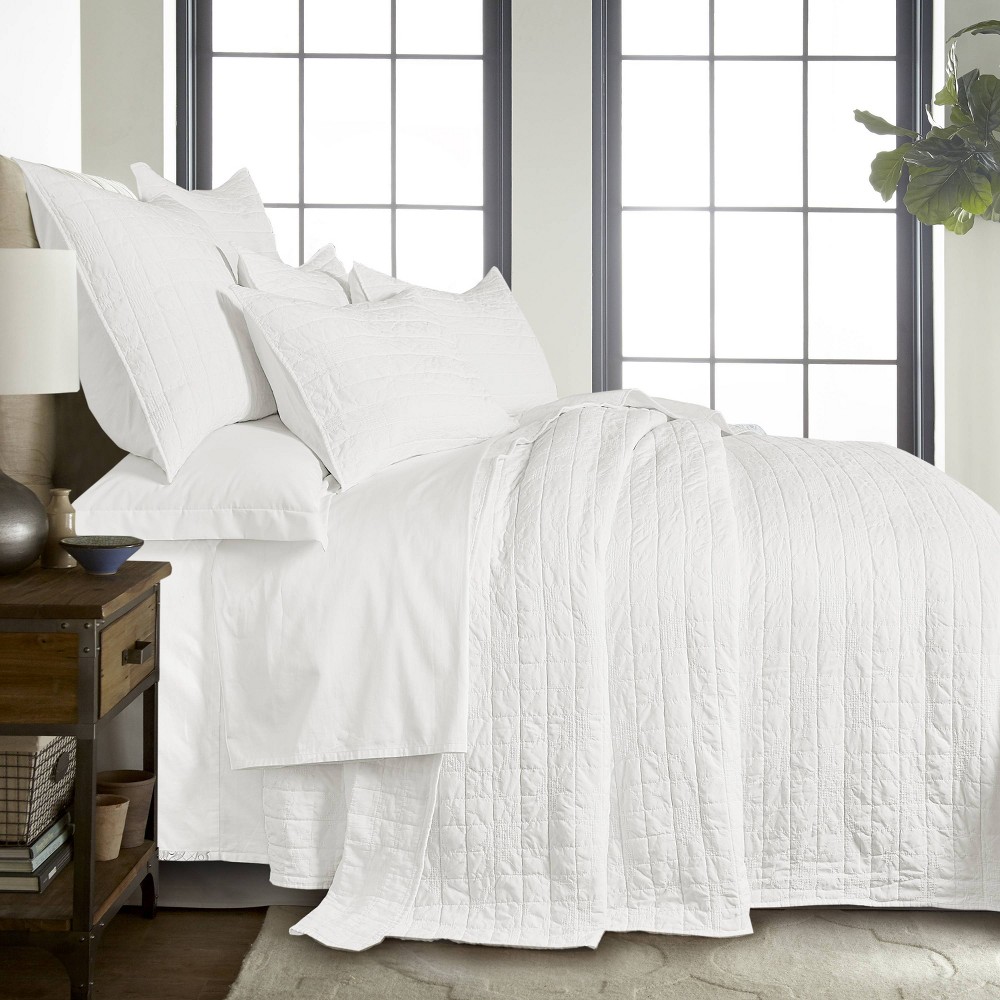 Photos - Duvet Queen Dara Bedspread Set White - Homthreads