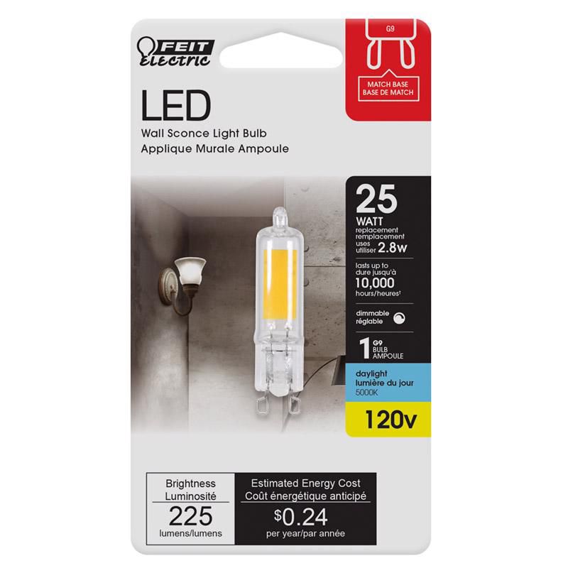 Feit Electric G9 G9 LED Bulb Daylight 25 Watt Equivalence 1 pk, 1 of 4