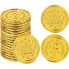 Joyfy 100 PCS Plastic Gold Coins, Pirate Treasure Hunt Game Tokens for Party Decorations Favors and Childrens Play Money Supplies - 3 of 4