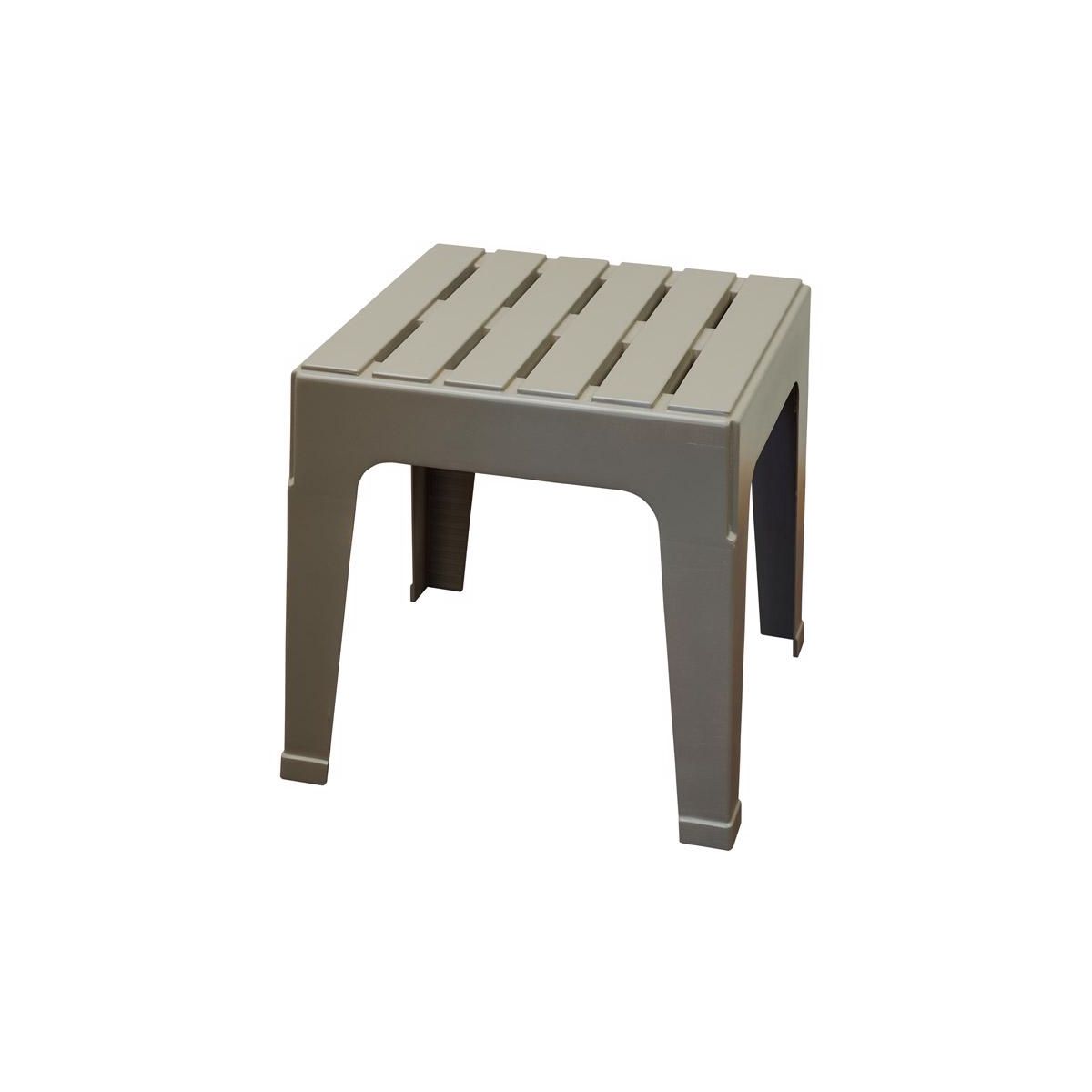 Adams Big Easy Portobello Square Resin Stackable Side Table - thumbnail 2