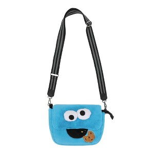 Sesame Street Cookie Monster 26 CM Plush Women's Crossbody Bag - 1 of 4