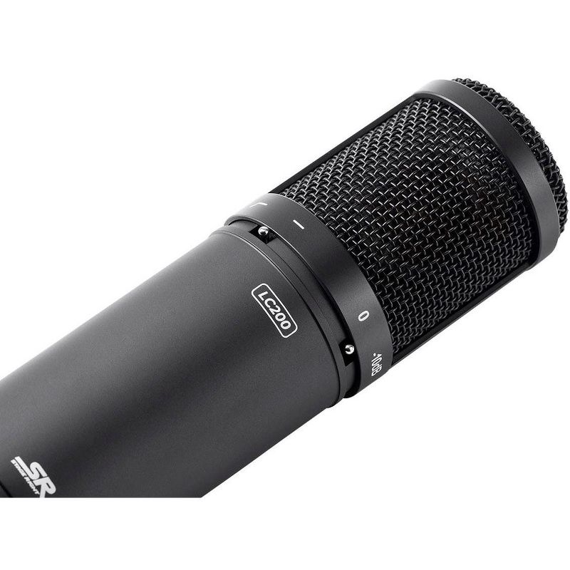 Monoprice LC200 Large Multi-Pattern Studio Condenser Microphone with 34mm Capsule, Shock Mount and Hard Carrying Case - Stage Right Series, 2 of 7