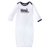 Hudson Baby Infant Boy Cotton Long-Sleeve Gowns 3pk, Train, 0-6 Months - 2 of 4