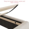 Twin Size Velvet Bed Frame, Corduroy Upholstered Twin Bed Frames Platform - 3 of 4