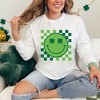 Simply Sage Market Women's Clover Eyes Smiley Long Sleeve Garment Dyed Tee - 2 of 4