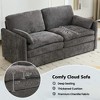 Runesay Upholstered Loveseat Sofa with Plush Cushion - 3 of 4