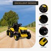 Kids Ride On Tractor, 12V Kids Ride On Toy Car with Remote Control, Electric Vehicles Toy with LED Headlights for Boys Girls 3-8, Gift for Kids - 2 of 4