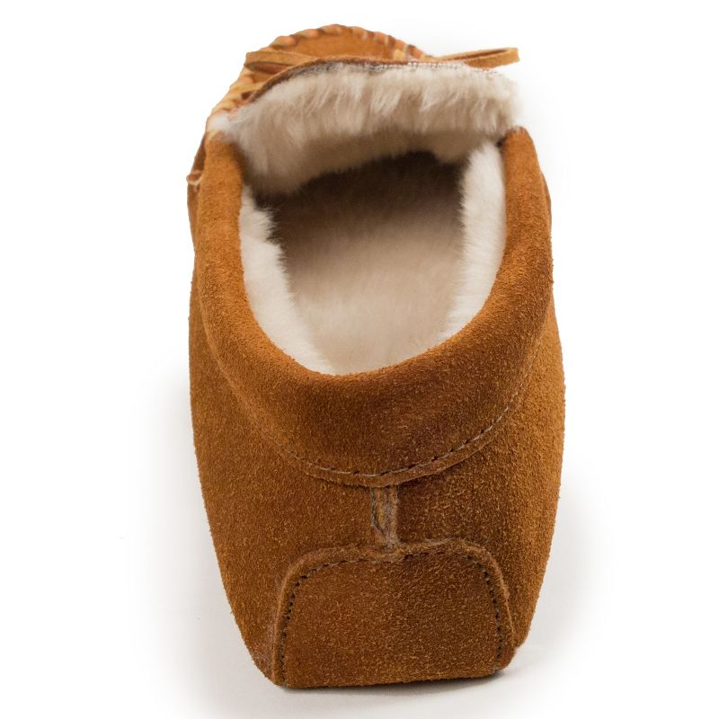 Minnetonka Men's Suede Pile Lined Softsole Moccasin Slippers, 4 of 5