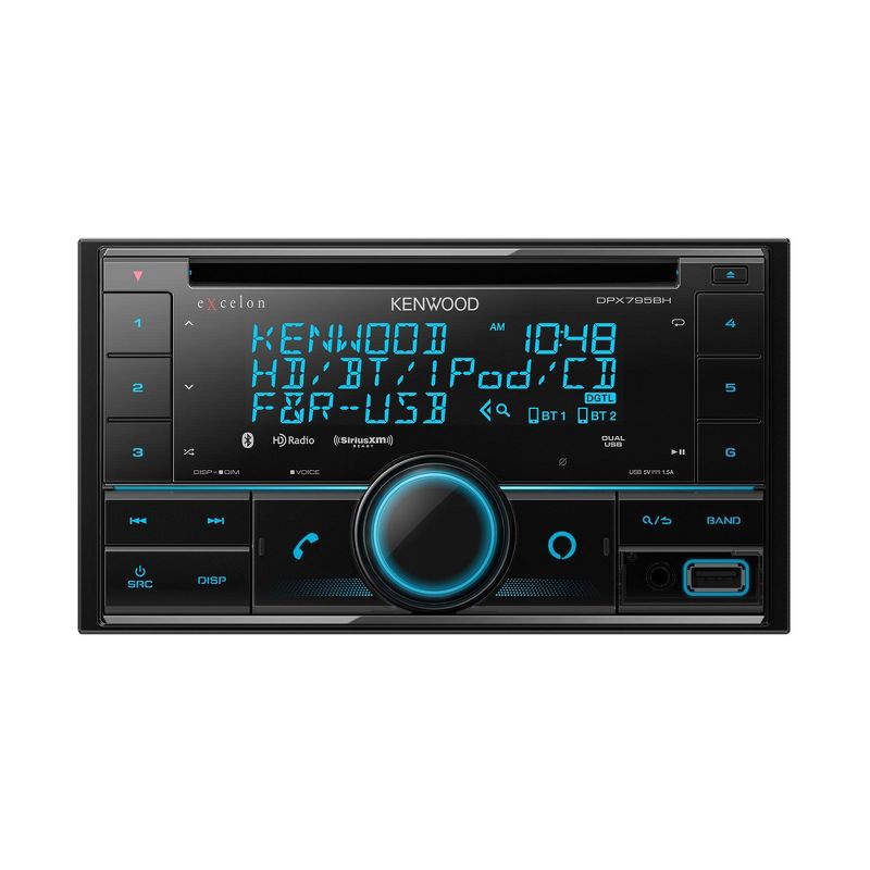 Kenwood eXcelon DPX795BH Bluetooth USB Double DIN CD receiver with a Sirius XM SXV300v1 Connect Vehicle Tuner Kit for Satellite Radio, 2 of 8