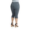 Rekucci Women's Plus Size Pull-On Mid-Rise Capri Pants with Tummy Control - 3 of 4