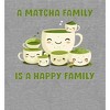 A Matcha Family Is A Happy Family Adult Crew Neck Long Sleeve Tee - 2 of 2