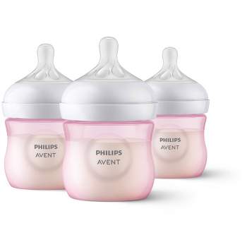 Philips Avent Natural Baby Bottle with Natural Response Nipple - Pink - 4oz