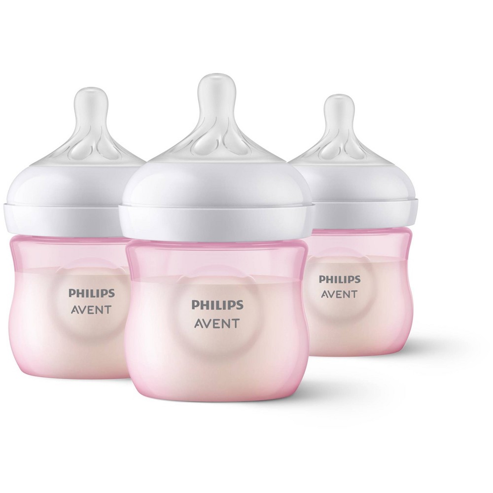Philips Avent Natural Baby Bottle with Natural Response Nipple - Pink - 4oz -  83273609