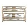 2 Tier Sleek Vanity Tower Satin Gold - Bath Bliss : Target