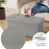 StorageBud Storage Ottoman for Bedroom End of Bed, Faux Leather Storage Bench, Large Storage Ottoman Bench, Entryway Bench with Storage - 3 of 4