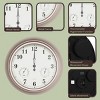 Patio Wall ClockThermometer-Indoor/OutdoorDecorative 18 Quartz - 2 of 4