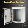 Outdoor Electrical Box, Steel Enclosure, IP66 Waterproof & Dustproof, Electrical Junction Box with Mounting Plate for Indoor Outdoor Use - 2 of 4