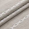 Aoibox Boho Farmhouse Fabric Shower Curtain, Tan Brown Modern Cotton Linen for Vintage Country Bathroom Decor, Tassel Weighted &Thick Waterproof Cloth - 4 of 4