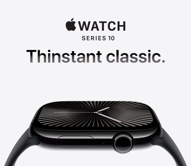 Apple Watch Series 10. Thinstant classic.