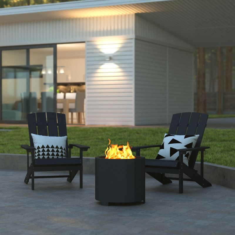 Emma and Oliver Steel Portable Smokeless Wood Burning Firepit with Waterproof Cover for Outdoor Use, 2 of 14