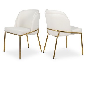 Meridian Furniture,Jagger Vegan Leather Dining Chair, Set of 2 - 1 of 4