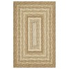 8x10 Large Machine Washable Rug Modern Bordered Living Room Rug Soft Ultra-Thin Braided Print Rug Non Slip Non Shedding Stain Resistant Indoor Carpet - 4 of 4