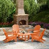 WestinTrends Dylan 5-Piece Outdoor Patio HDPE Adirondack Chair With Round Coffee Table Conversation Set - 2 of 4
