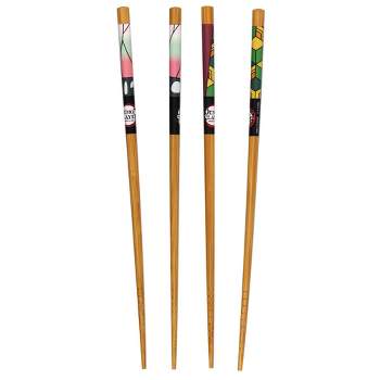 Wood Chop Sticks Wooden Chopsticks Groove Reusable Natural Pattern  Chopsticks,5 Pair Red Sandalwood Grooved