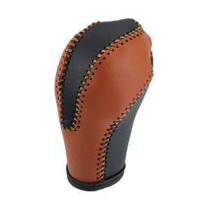 Unique Bargains Car Faux Leather Gear Shift Knob Cover Fit for Infiniti QX50 QX70 2014-2016 - 1 of 4