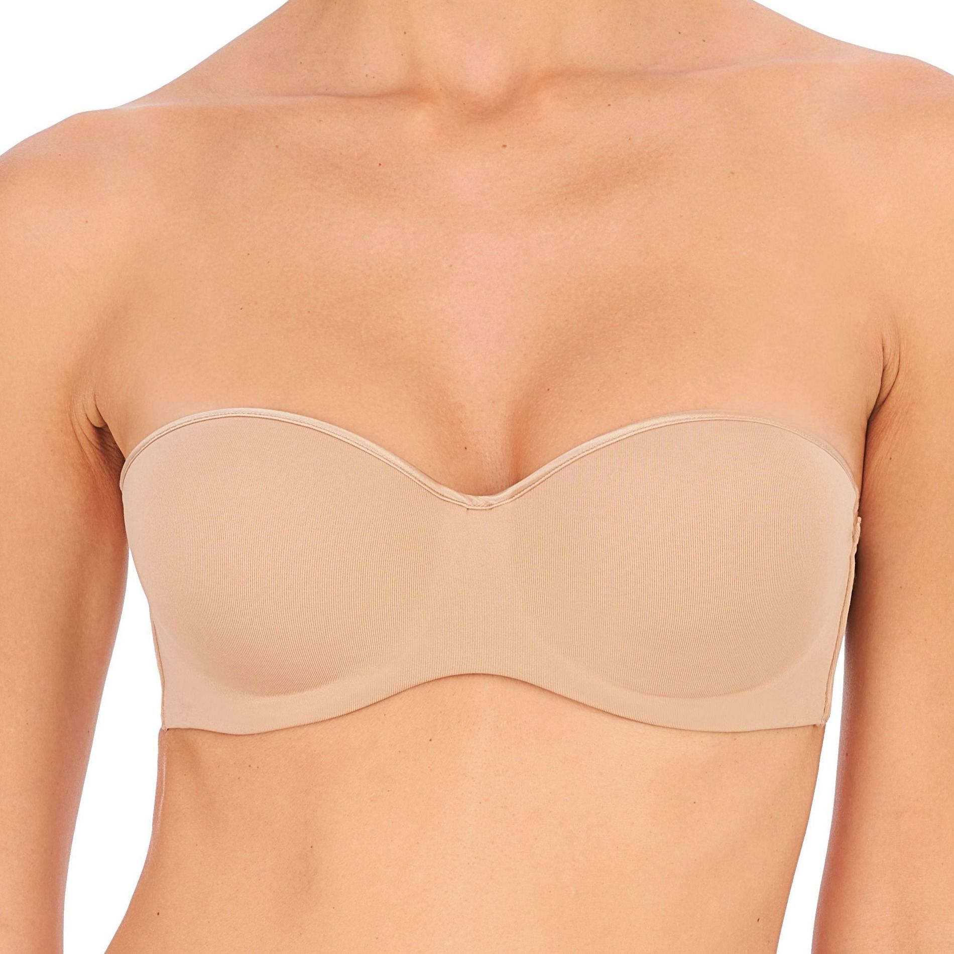Natori Women's Reflex Strapless Bra with Bump and Removable Straps 774495, Cafe, 32A