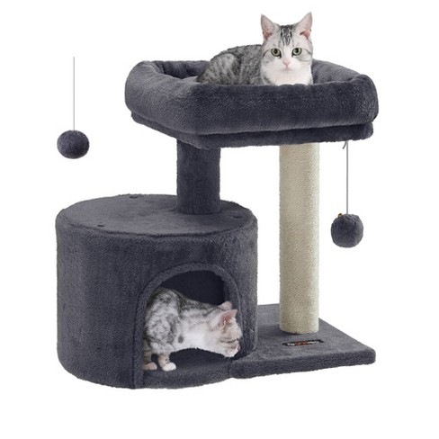 Feandrea Clickat Collection Cat Tree, Quick Assembly, Replaceable Parts.  Thick Scratching Post, Cat Cave, 3 Perches, Soft Ladde : Target