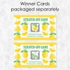 Big Dot of Happiness So Fresh - Lemon - Citrus Lemonade Party Game Scratch Off Cards - 22 Count - 3 of 4