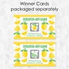 Big Dot of Happiness So Fresh - Lemon - Citrus Lemonade Party Game Scratch Off Cards - 22 Count - image 3 of 4