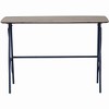 HomeRoots 44" Brown and Black Solid Wood Writing Desk - 4 of 4