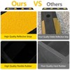 2 Pack 72" Rubber Parking Curb, Parking Garage Floor Stopper with Reflective Stripe, Car Wheel Stopper for Vehicles Truck Driveway Protect - 3 of 4