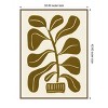 Amanti Art Linocut Houseplant No 2 by Alisa Galitsyna Framed Canvas Wall Art - 4 of 4