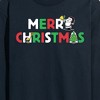 Men's - Peanuts - Merry Christmas Snoopy Long Sleeve Graphic T-Shirt - 2 of 4