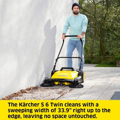 Kärcher S 6 Twin Yellow Cordless Walk-Behind Floor Sweeper