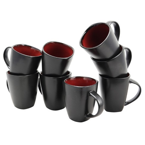 Gibson Home Soho Cafe 4 Piece 20 oz. Stoneware Beverage Mug Set in Assorted Colors