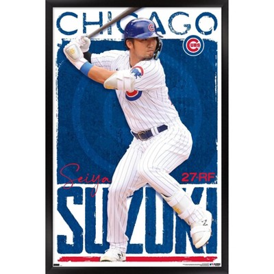 Trends International Mlb Chicago Cubs - Seiya Suzuki 23 Framed